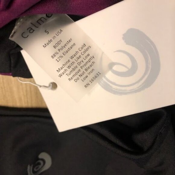 NWT JOHNNY WAS CALME Endurance Reversible Sports Bra Magenta & Black S - Picture 5 of 5